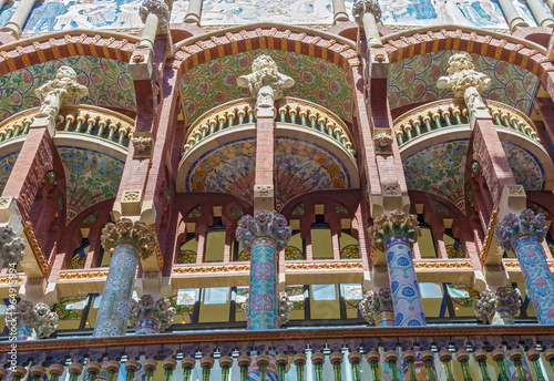 Fotografie Exterior of Palau de la Musica in Barcelona