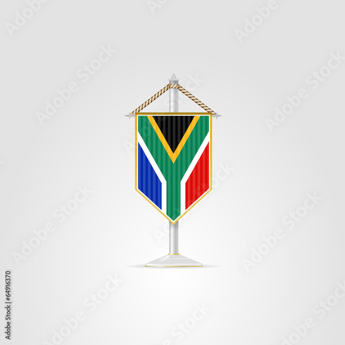 Illustration of national symbols of South Africa. photo