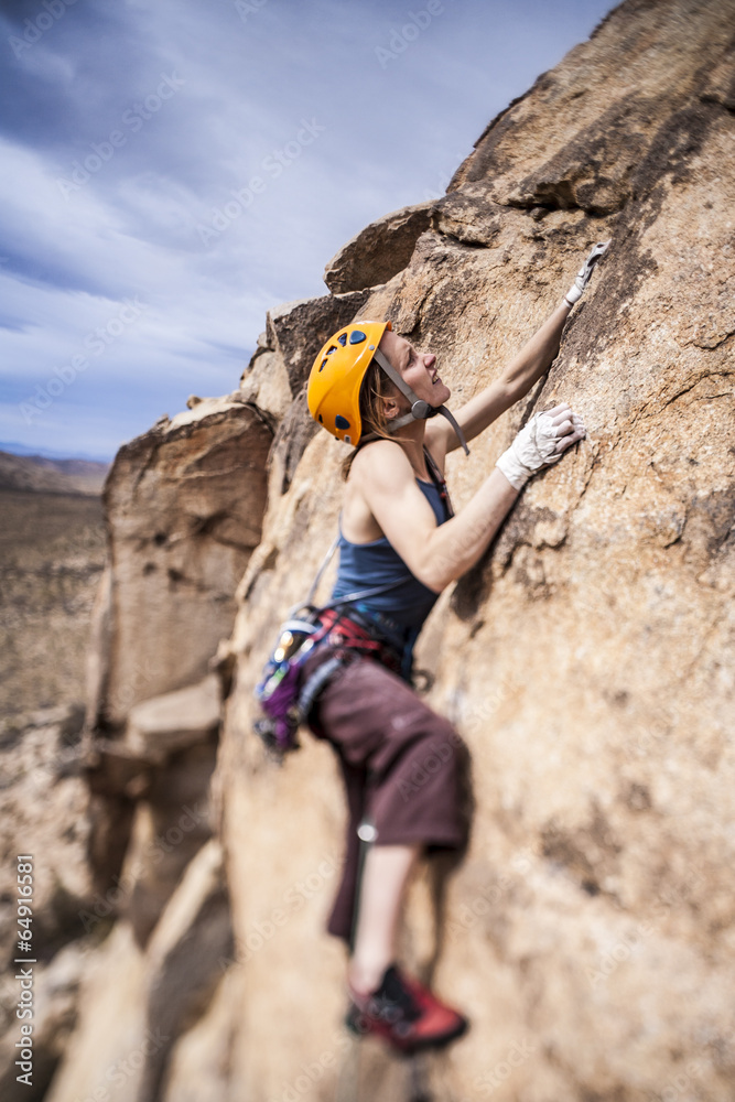 Climber on the edge. Climber on the edge.