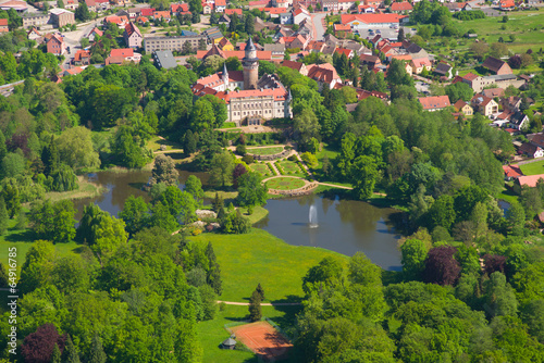 Schloss Wiesenburg - Vogelperspektive photo