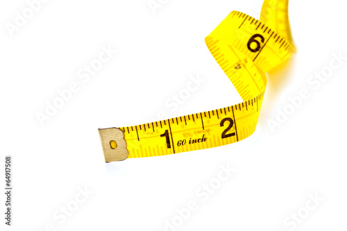 yellow measuring tape