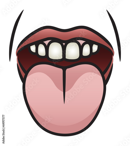 Open Mouth with Tongue Out