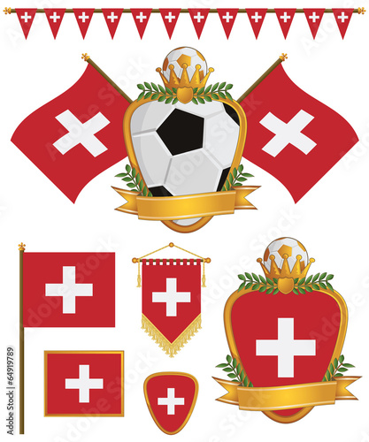 switzerland flags