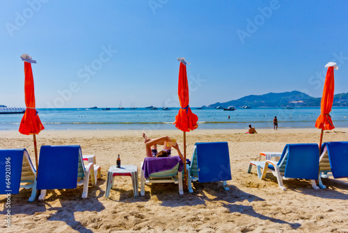 Patong paradise beach phuket ,Thailand photo