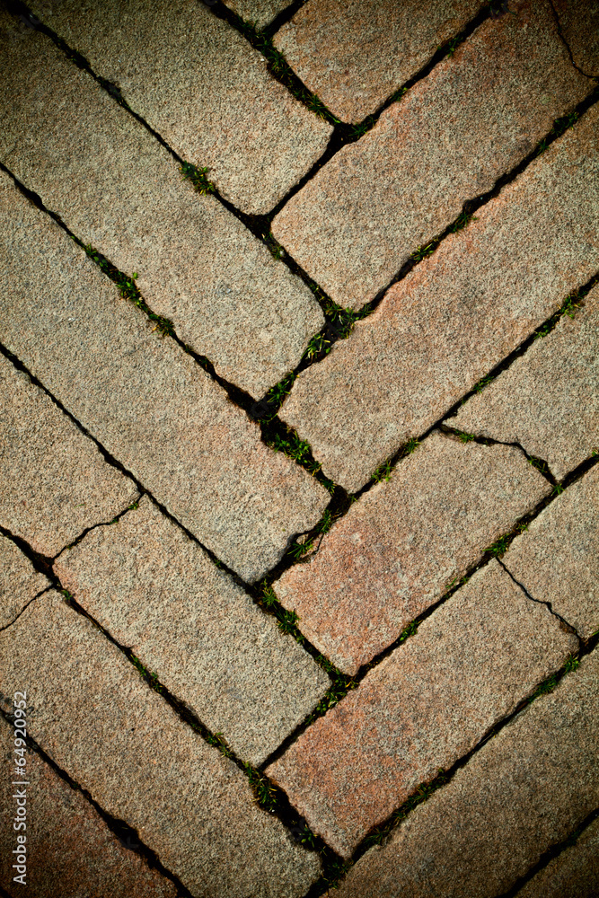 Obraz premium brick footpath
