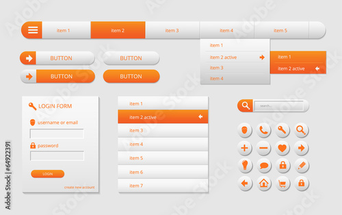 modern web ui elements