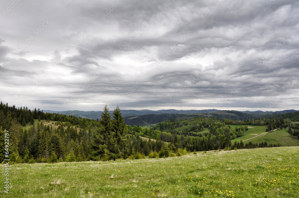 Morning in Carpathians, Ukraine. Morning in Carpathians, Ukraine.