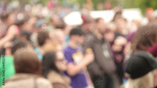 Wallpaper Mural People front of the musical stage at Marijuana freedom festival Torontodigital.ca