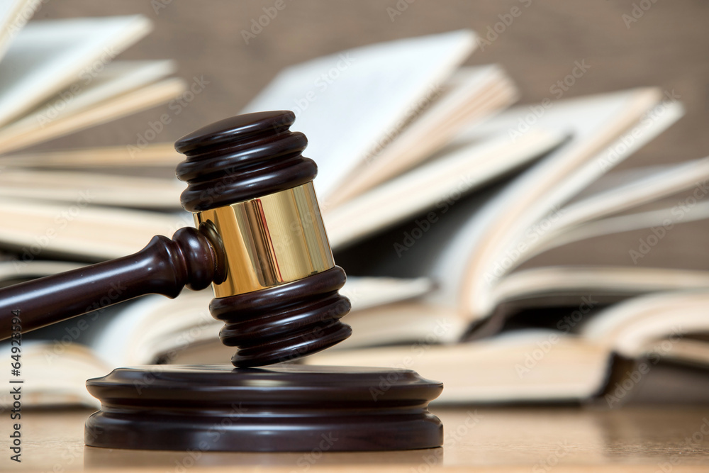 wooden gavel and books wooden gavel and books