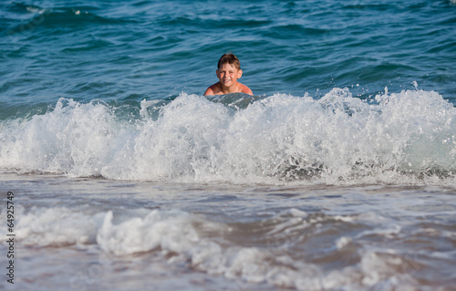 Happy in the sea