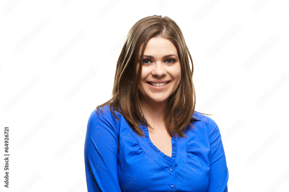 happy and smiling woman isolated portrait happy and smiling woman isolated portrait