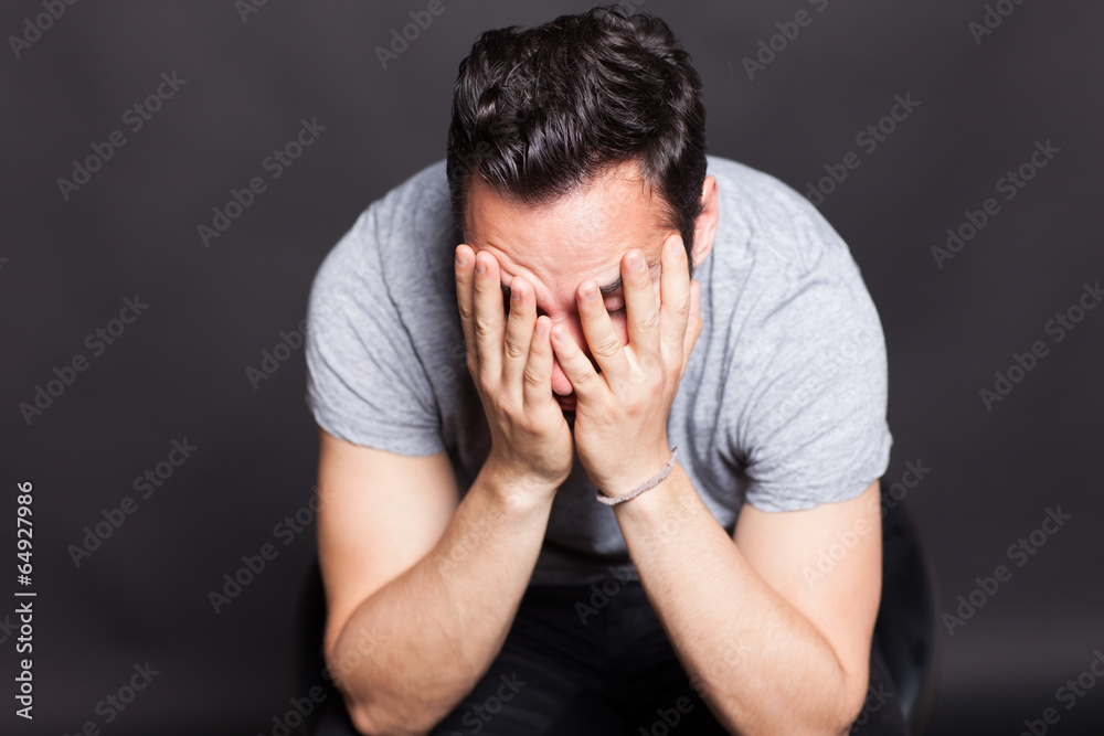 Man with depression Man with depression