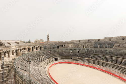 1st century BC Roman amphitheatre in Nimes, France photo