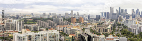 Condominiums Along Singapore River Cityscape