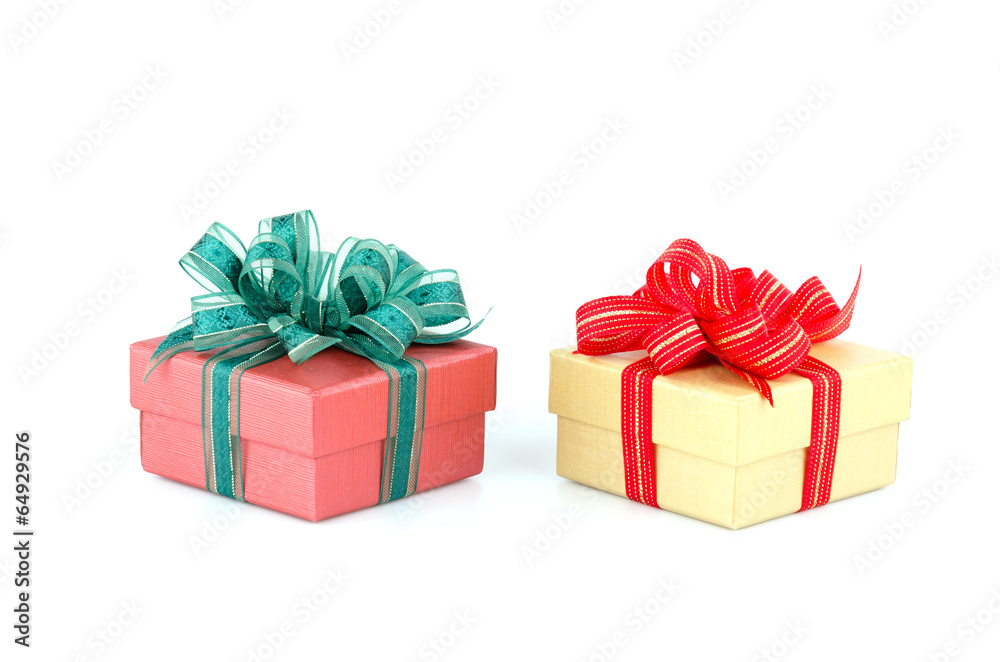 Obraz premium Gift box isolated white background