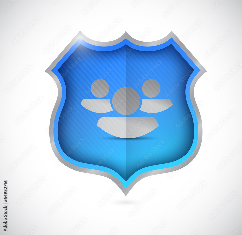 people strong shield concept illustration people strong shield concept illustration
