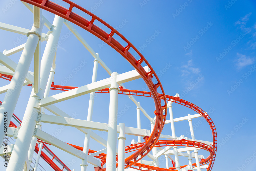 section of rollercoaster rail