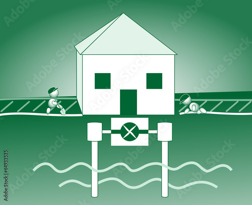 Energiesparhaus Grundwasserpumpe