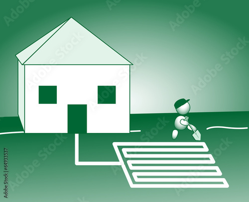 Energiesparhaus Erdkollektoren