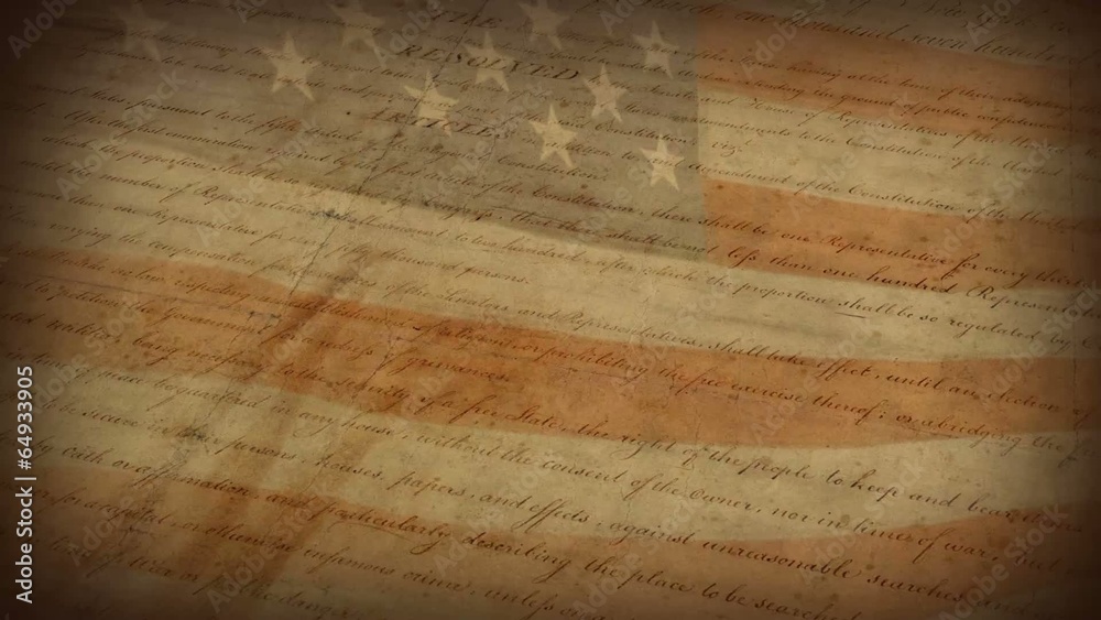 The Bill of Rights - motion background