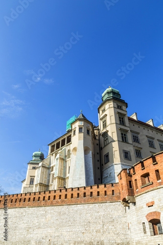 Wawel royal castle in Krakow, Poland