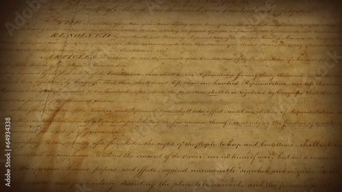 Bill of Rights - motion background