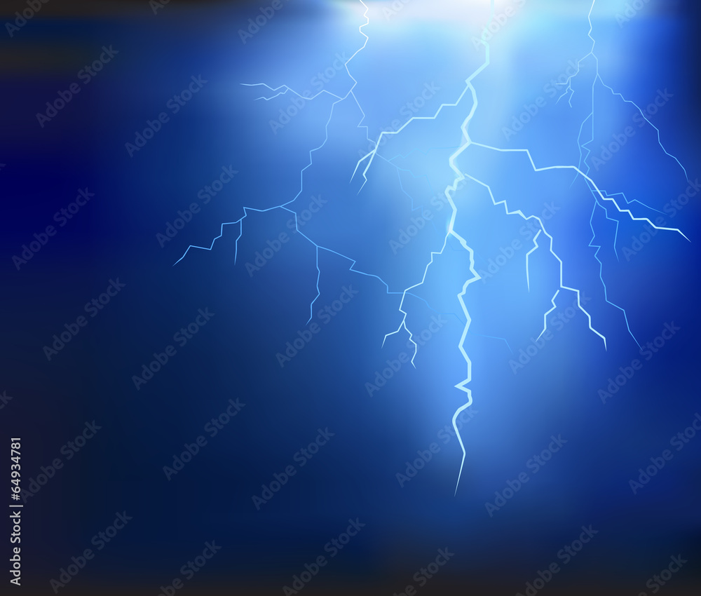 thunder lighting background vector