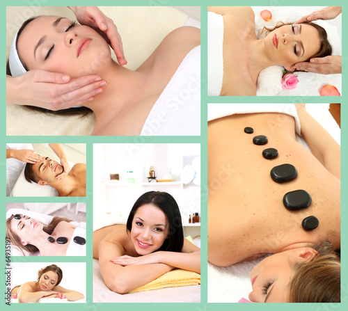 Spa therapy collage