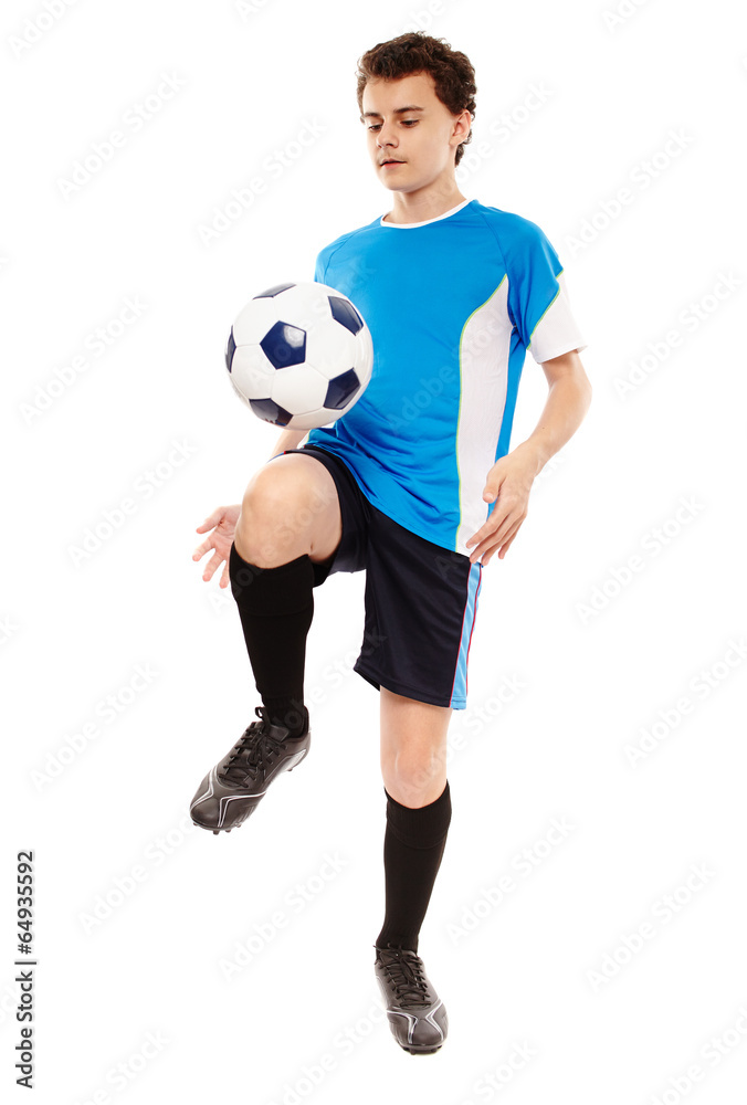 Teen soccer player