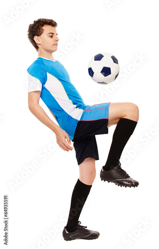 Teen soccer player