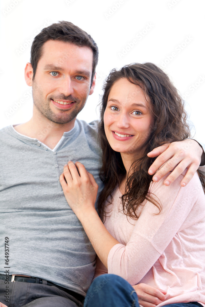 Portrait of a young happy couple