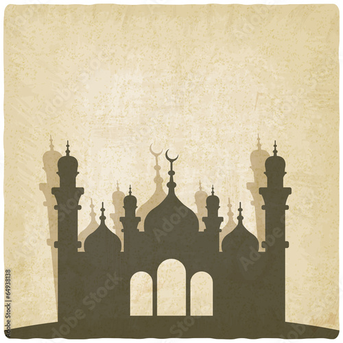 Islamic mosque old background