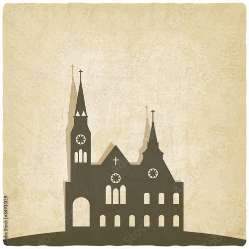 Catholic church old background