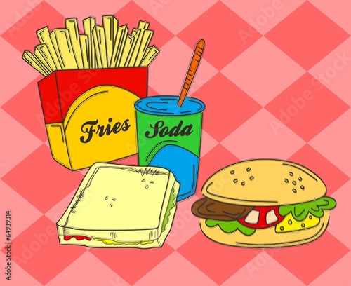 food and drink theme art
