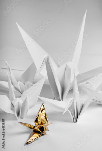 origami cranes photo