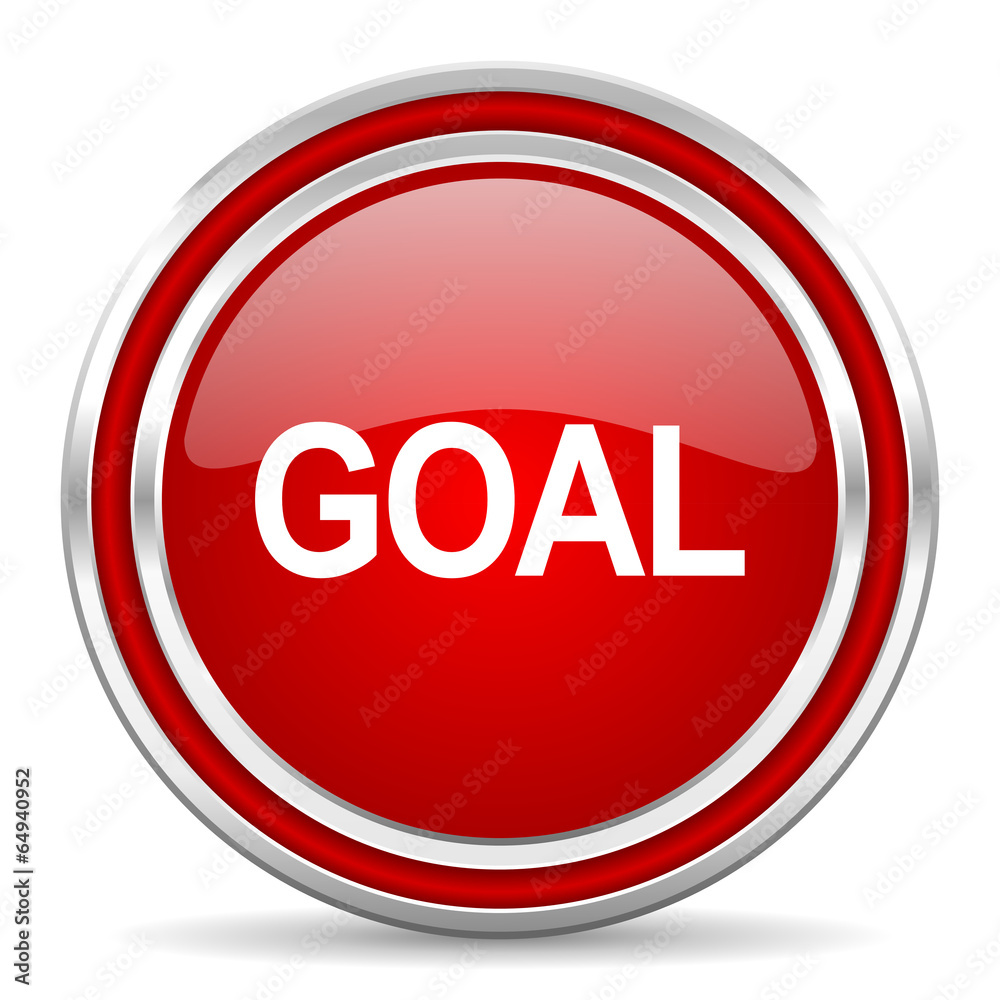 goal red glossy icon goal red glossy icon
