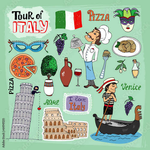 Tour of Italy illustration