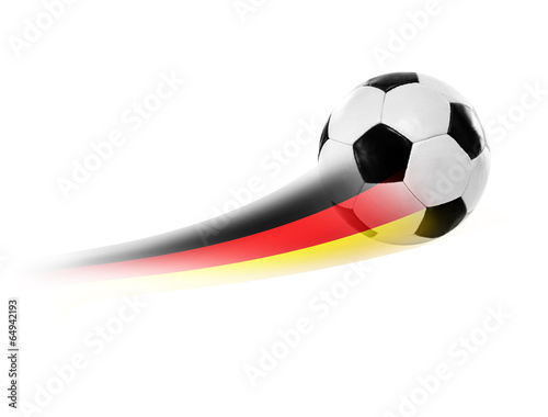 Fu  ball Schwarz-Rot- Gold