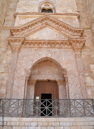 Entrance to Castel del Monte, Apulia, Italy