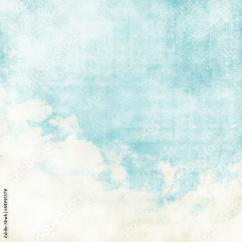 Water color like cloud on old paper texture background