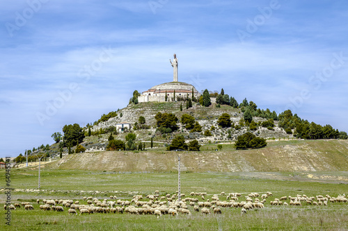 Statue of Christ the Otero in Palencia, Spain
