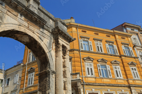 Roman gate in Pula, Croatia © anna.q