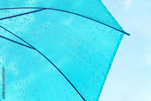 Umbrella and blue sky