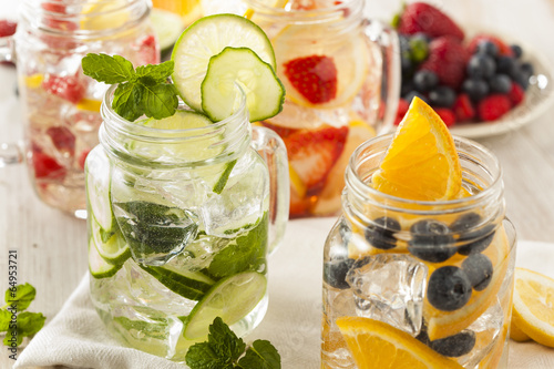 Healthy Spa Water with Fruit