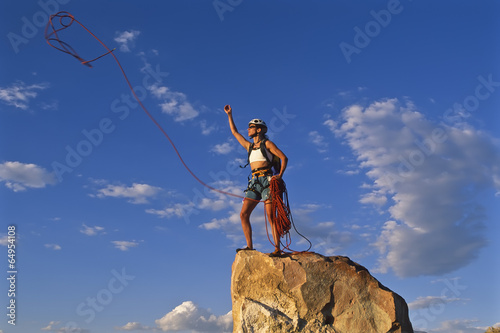 Climber on the edge.