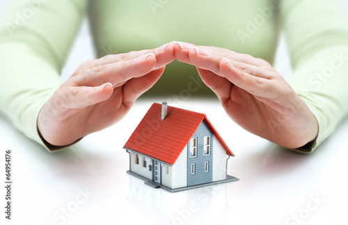 protect and insurance real estate concept