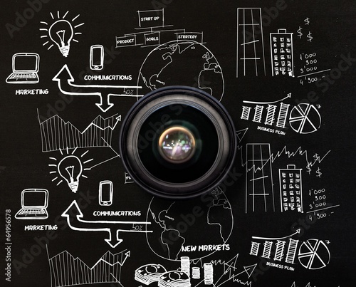 Composite image of camera lens