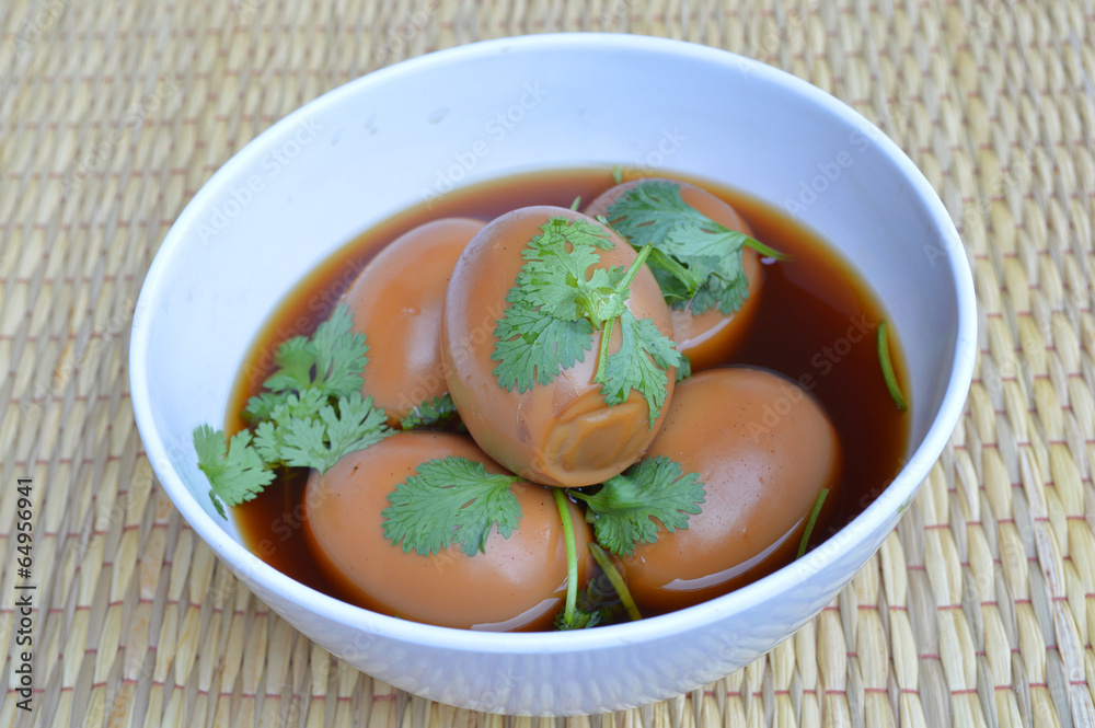 Khai Phalo or braised pork soup with duck eggs Khai Phalo or braised pork soup with duck eggs