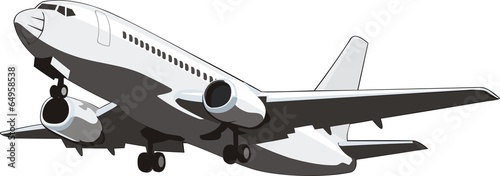 airplane with shassis