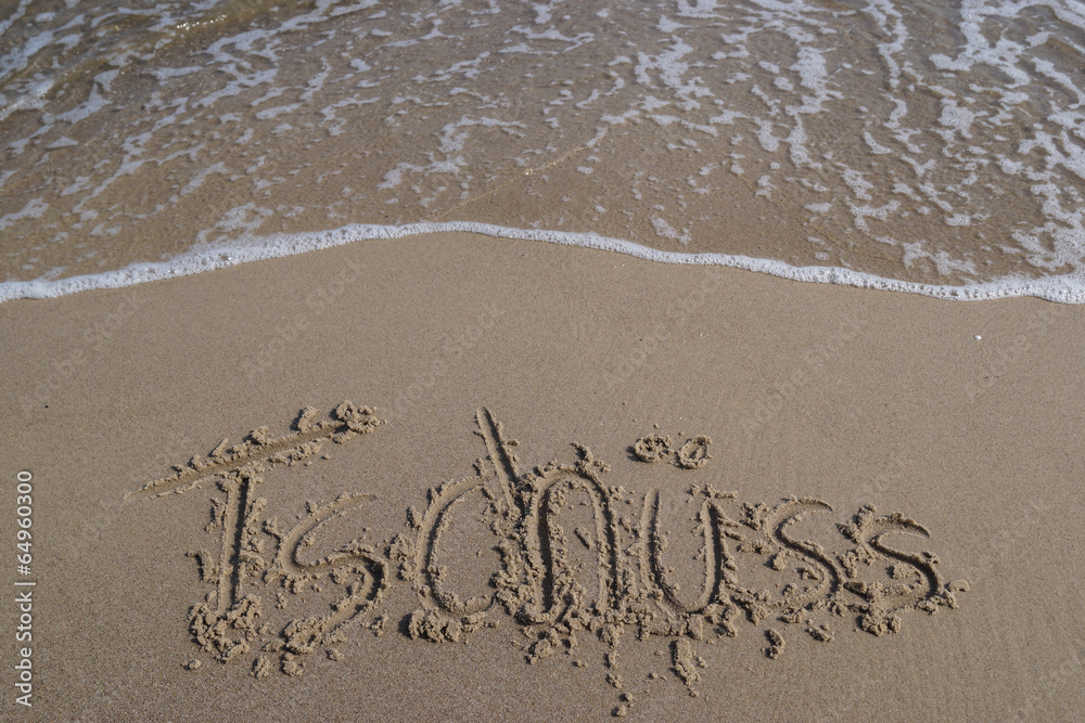 Fototapeta premium Der Urlaub ruft